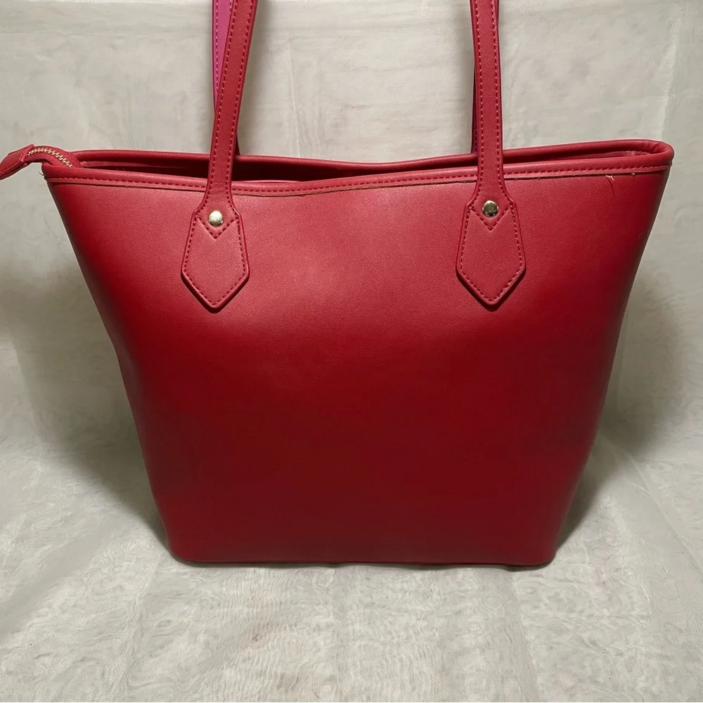 Nicole Lee NL Laser Cut Monogram Shopper with Studding, NWT and Dustbag